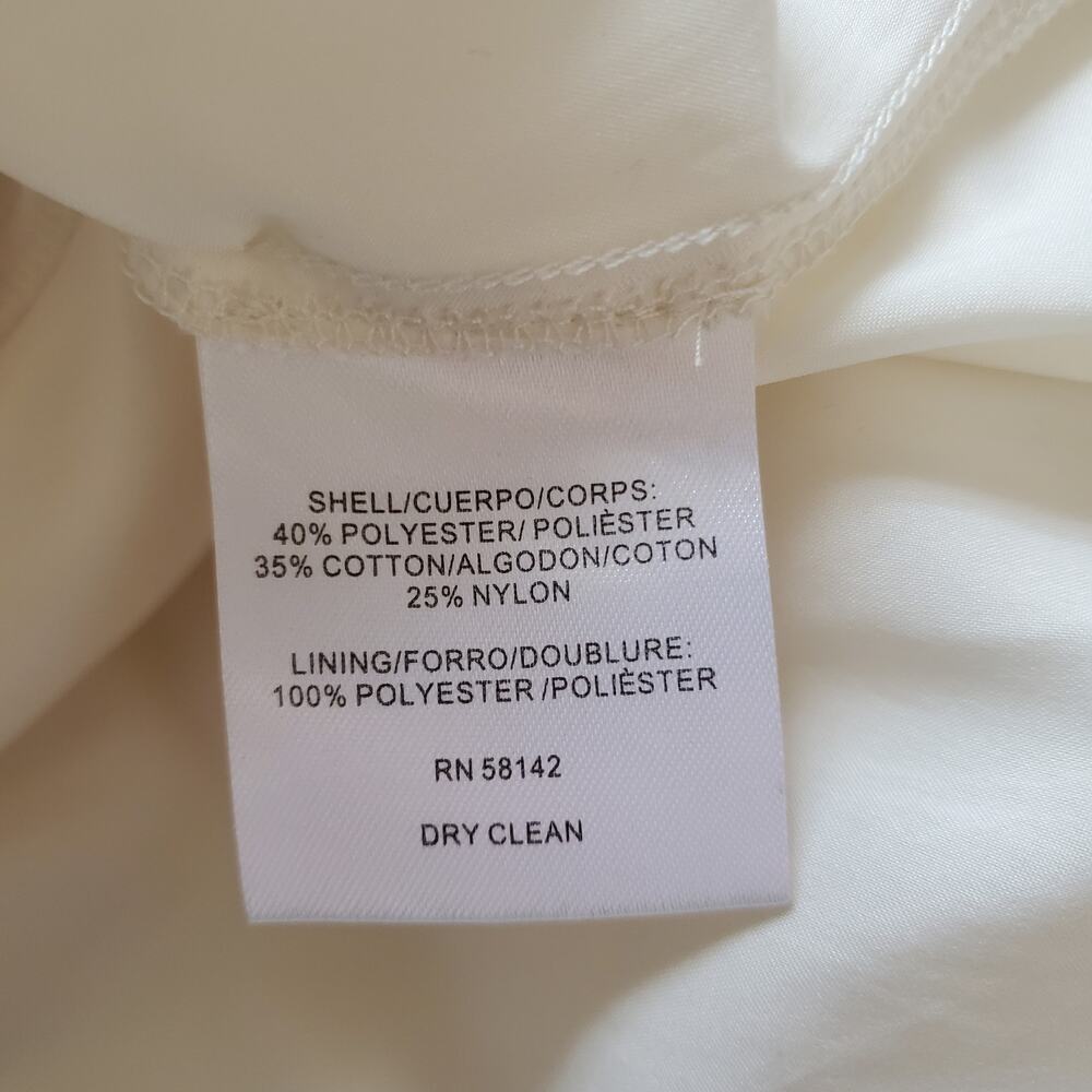 Gal Meets Glam Amelia Embroidered Fit & Flare Dress Cream Ivory Wedding Size 8 - Picture 9 of 9